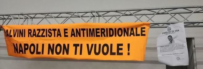 Napoli. Occupazione anti Salvini alla Mostra d’Oltremare Napoli. Occupazione anti Salvini alla Mostra d’Oltremare