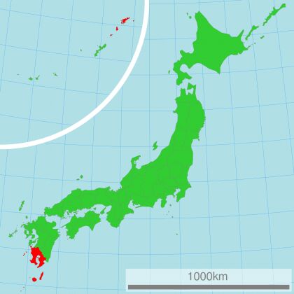 Kagoshima sulla mappa