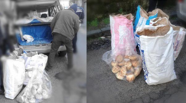 pane sequestro dalla polizia municipale a sant'antimo