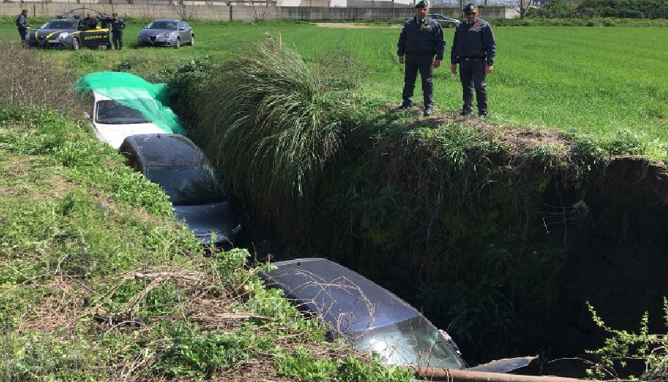 gricignano di aversa auto rubate e nascoste