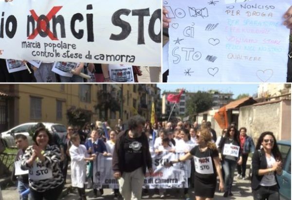 corteo contro la camorra a napoli est