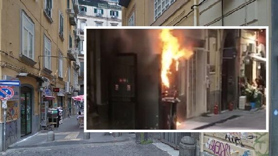 incendio pub napoli il viaggiatore via cisterna dell'olio
