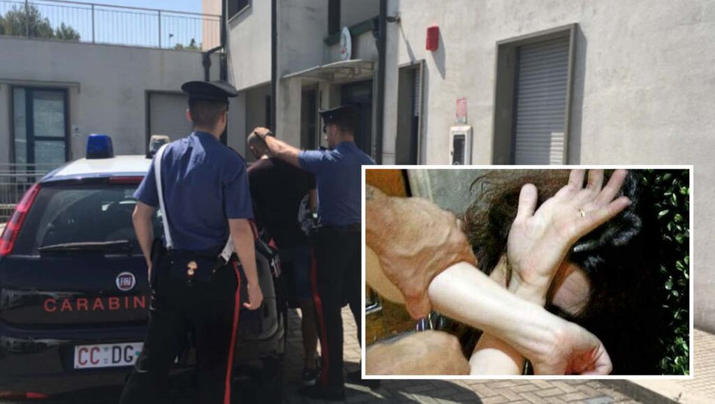 picchia madre giugliano arresto