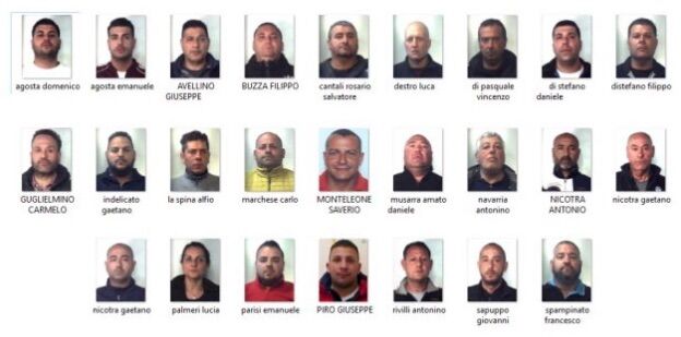 arresti mafia catania clan dei truppi nomi