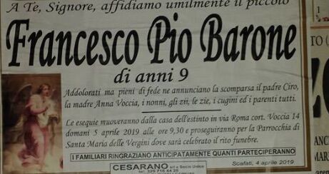 francesco pio barone morto scafati