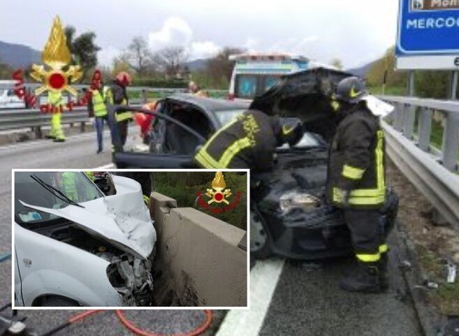 incidente a16 avellino feriti