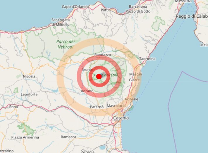 terremoto bronte oggi 12 aprile