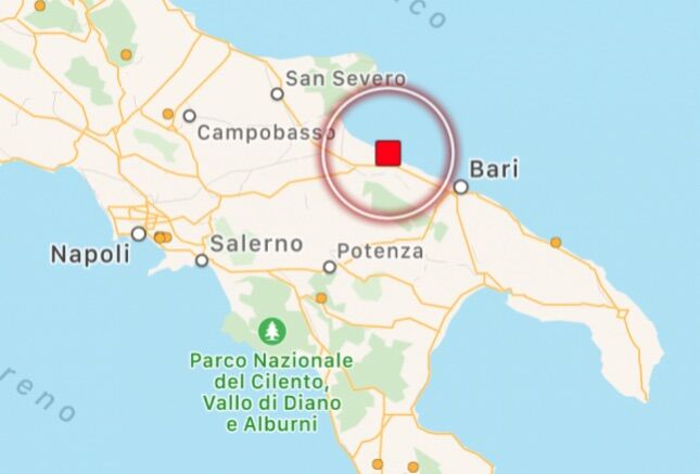 terremoto barletta oggi 21 maggio