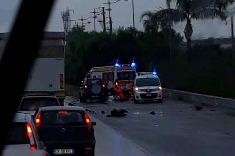 incidente statale 16 morto fabio sorino