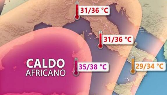 meteo campania inizio giugno