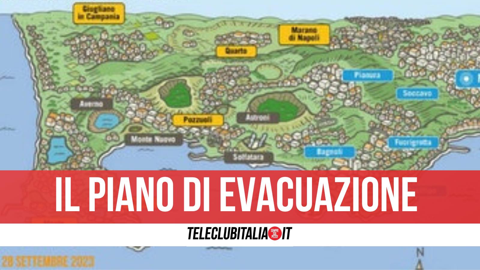 piano evacuazione sfollati campi flegrei