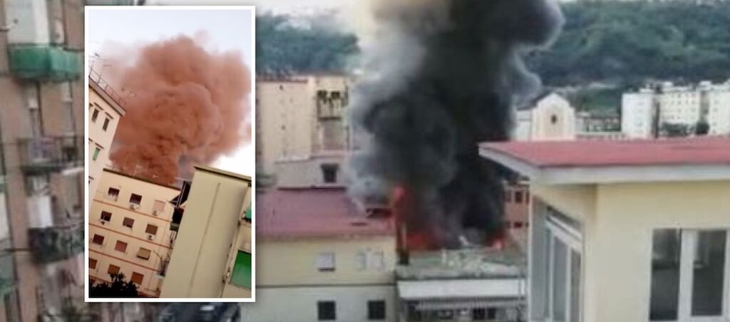 incendio deposito giocattoli napoli