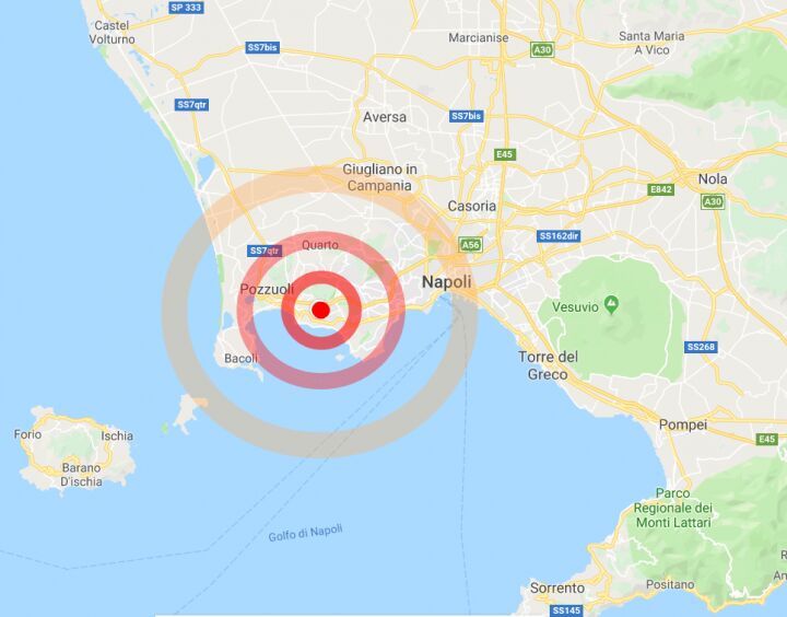 terremoto pozzuoli oggi 24 luglio