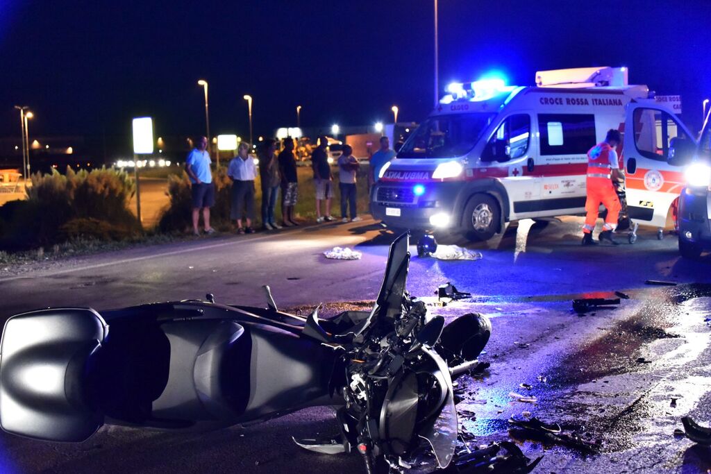 auto scooter incidente