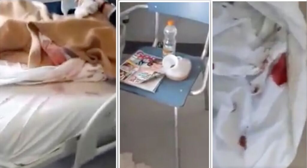 ospedale san paolo video denuncia sangue urina