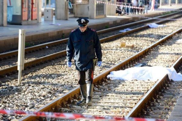 torino morto treno