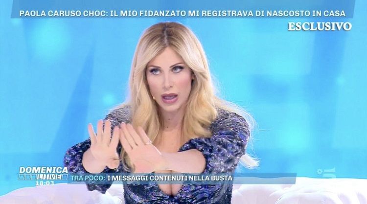 Paola Caruso, Domenica Live, Moreno Merlo, gossip