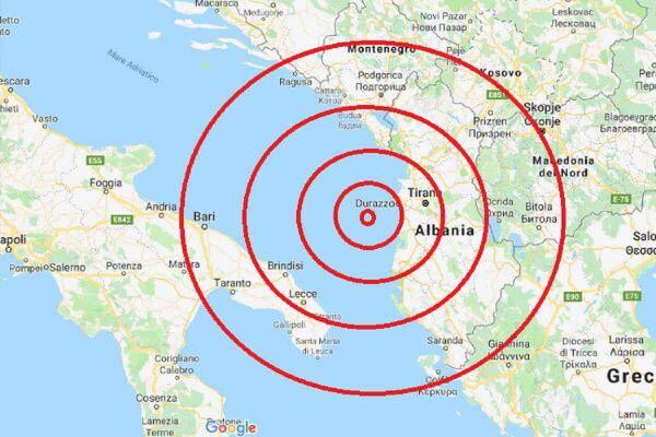 terremoto albania ora scosse 26 novembre