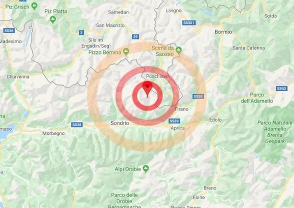 terremoto valtellina sondrio