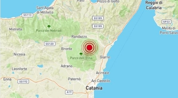 terremoto catania oggi