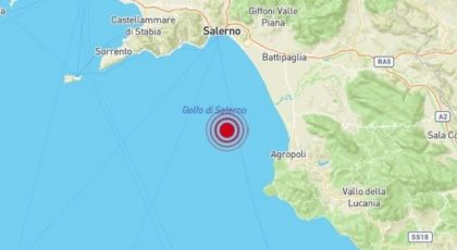 Terremoto Campania oggi