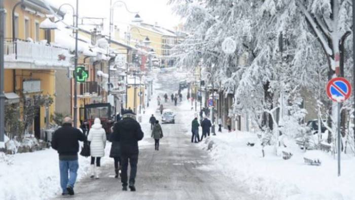 campania neve previsioni capodanno