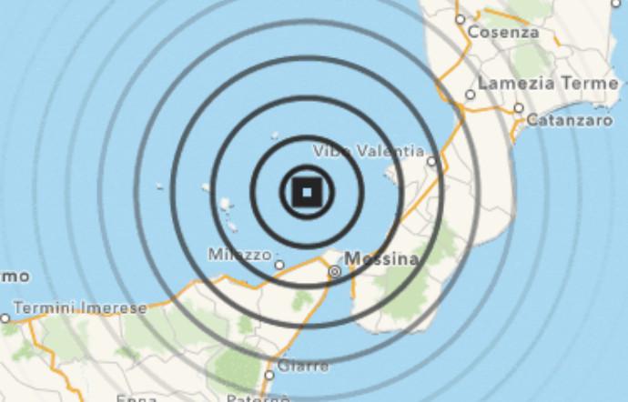 terremoto messina oggi