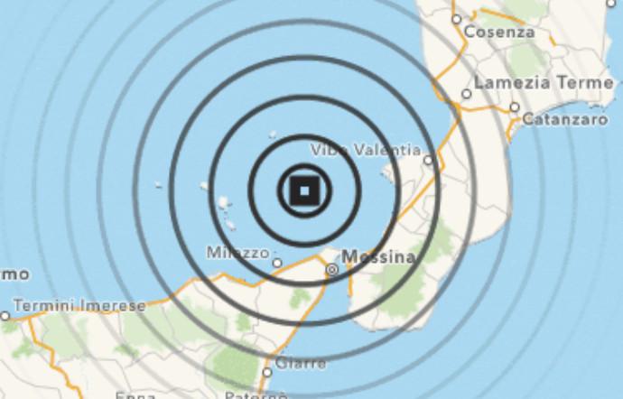 terremoto messina oggi