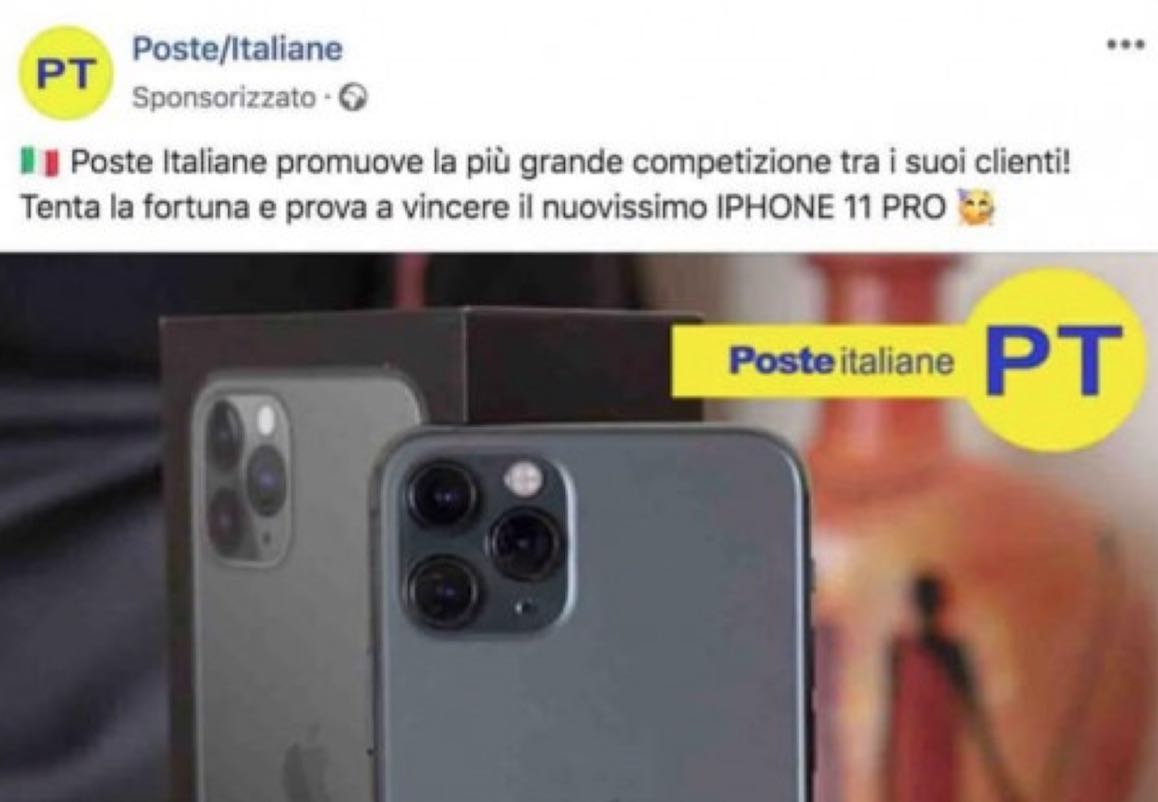 iPhone 11 poste italiane bufala
