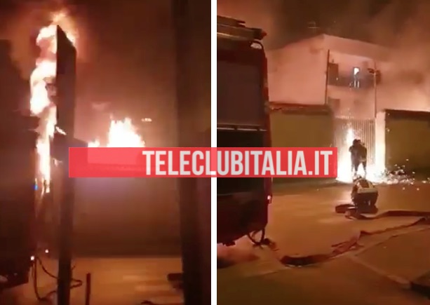 incendio fruttivendolo giugliano