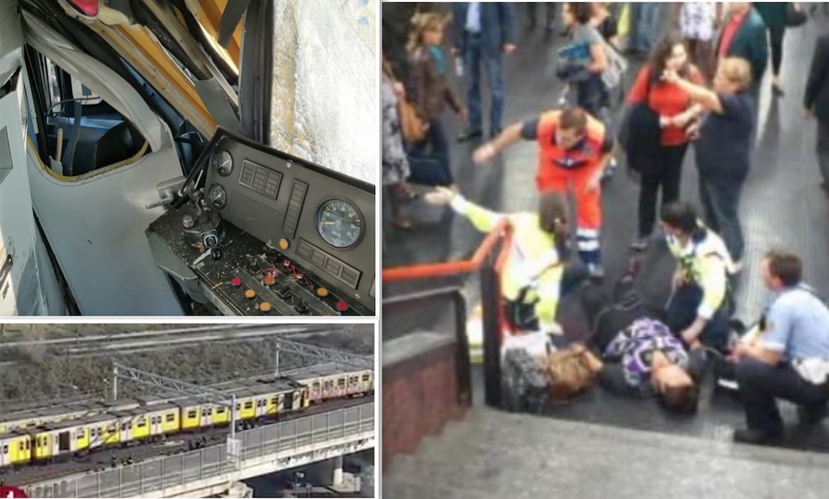 incidente metro napoli feriti