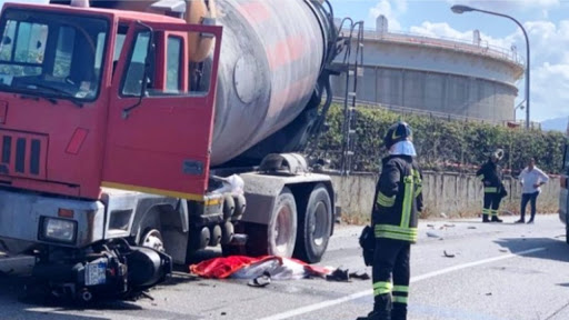 incidente termoli betoniera morta