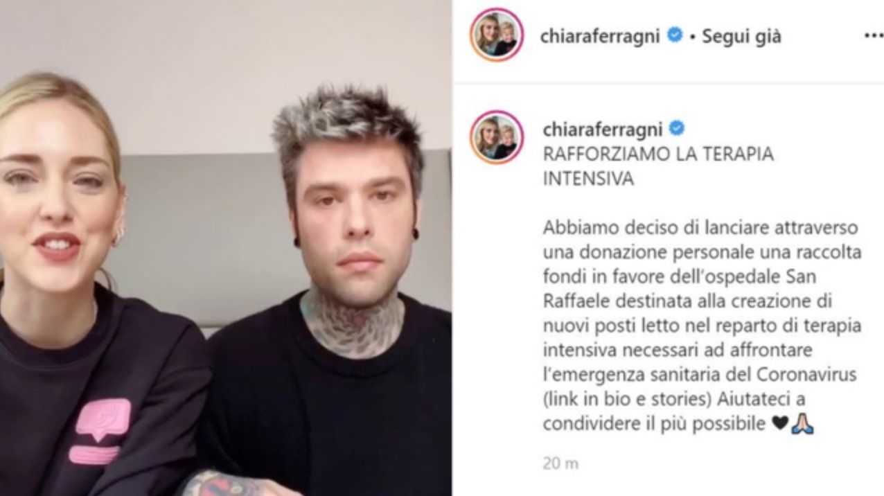 chiara ferragni fedez coronavirus