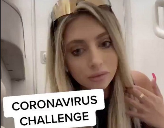 coronavirus challenge tiktok video