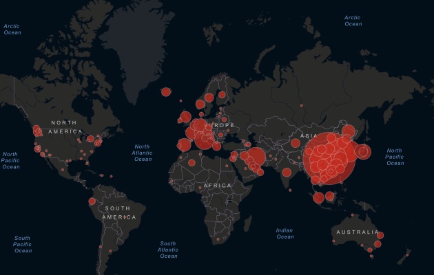 coronavirus mondo casi aggiornati