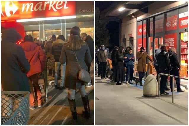 napoli fila supermercati coronavirus