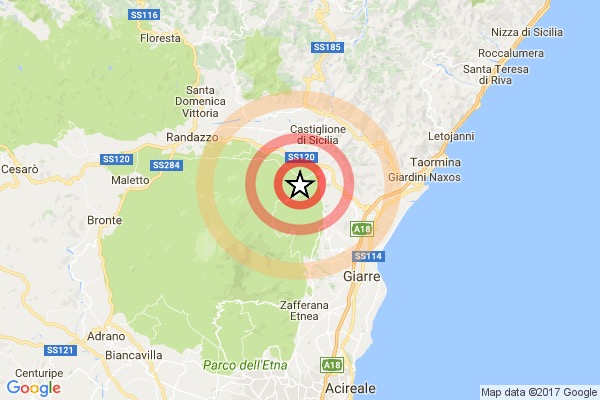 terremoto catania oggi