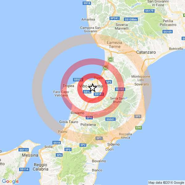 terremoto Vibo Valentia