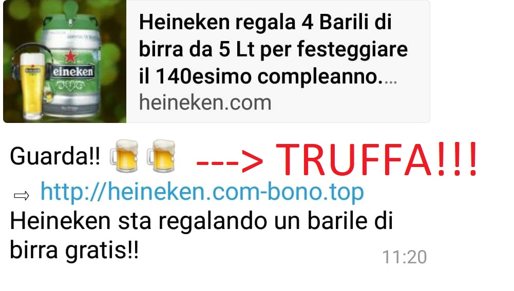 birra Heineken gratis