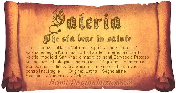 buon onomastico valeria auguri