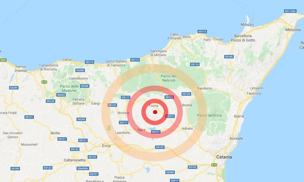 terremoto Troina 25 aprile