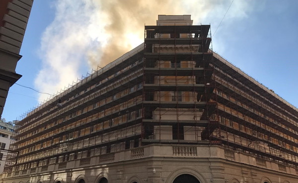 incendio ministero del lavoro