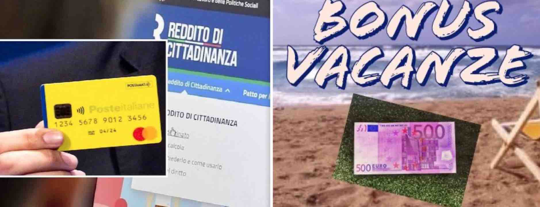 Con il reddito di cittadinanza posso avere il bonus vacanze?