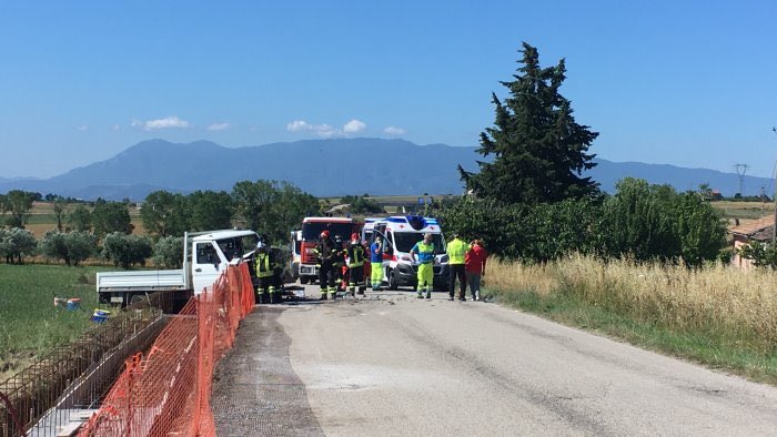 incidente pietrelcina pesco sannita