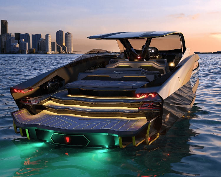 Tecnmar lamborghini yacht