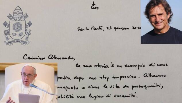 Alex Zanardi lettera papa Francesco