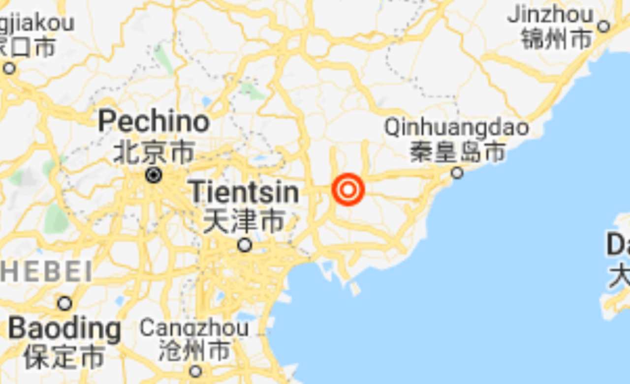 terremoto cina 5.1 Tangshan