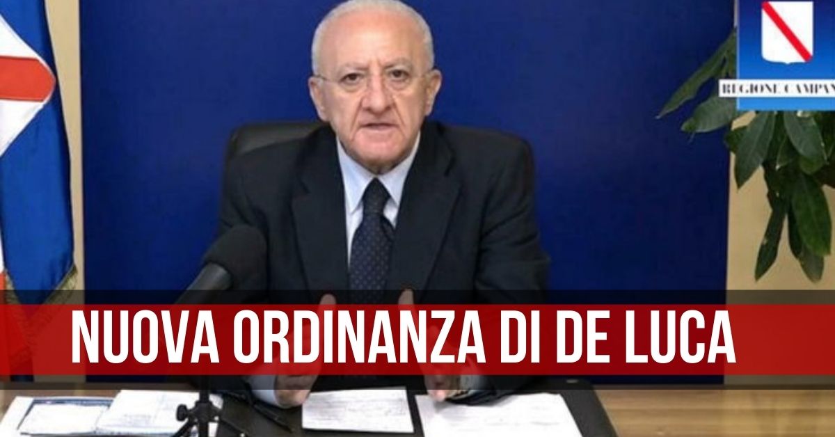 de luca ordinanza