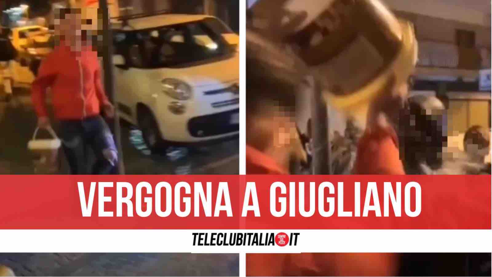 giugliano video secchio d'acqua migrante