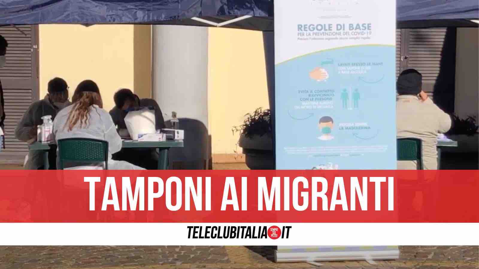 tamponi migranti giugliano